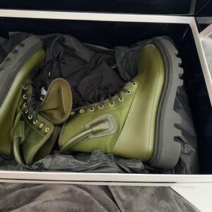 Men's Green Combat Boots